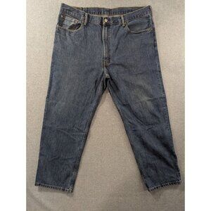 Levis 550 Jeans Mens SZ 42x30 Blue Relaxed Fit Straight Leg Comfort 100% Cotton